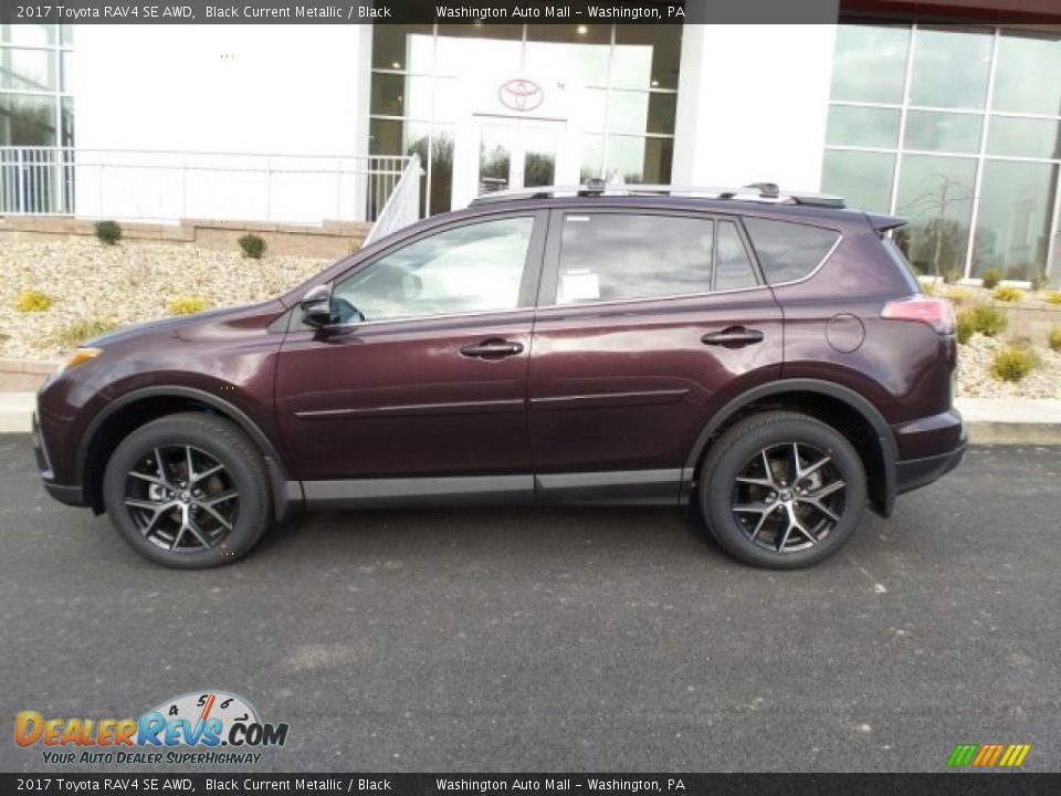 2017 Toyota RAV4 SE AWD Black Current Metallic / Black Photo #6