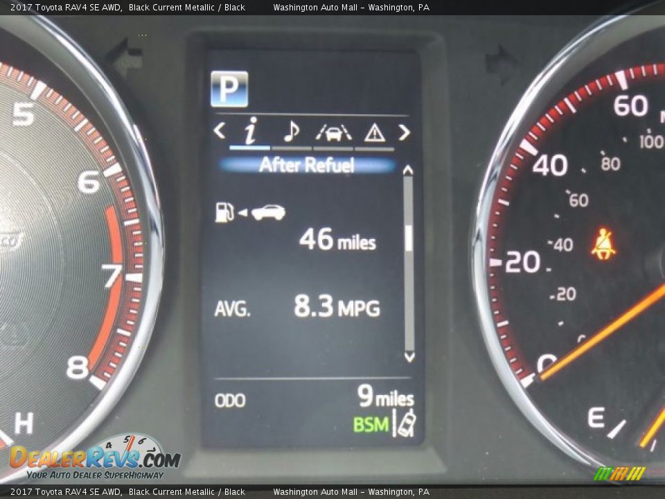 2017 Toyota RAV4 SE AWD Black Current Metallic / Black Photo #20