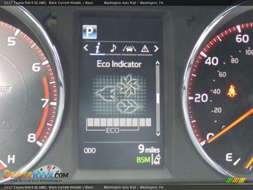2017 Toyota RAV4 SE AWD Black Current Metallic / Black Photo #21