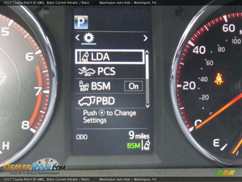 2017 Toyota RAV4 SE AWD Black Current Metallic / Black Photo #29