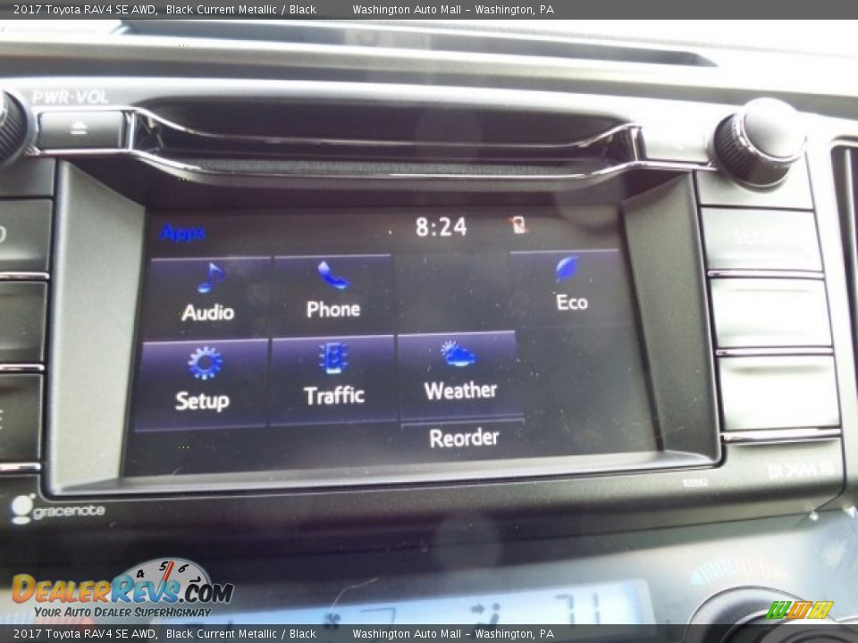 2017 Toyota RAV4 SE AWD Black Current Metallic / Black Photo #35