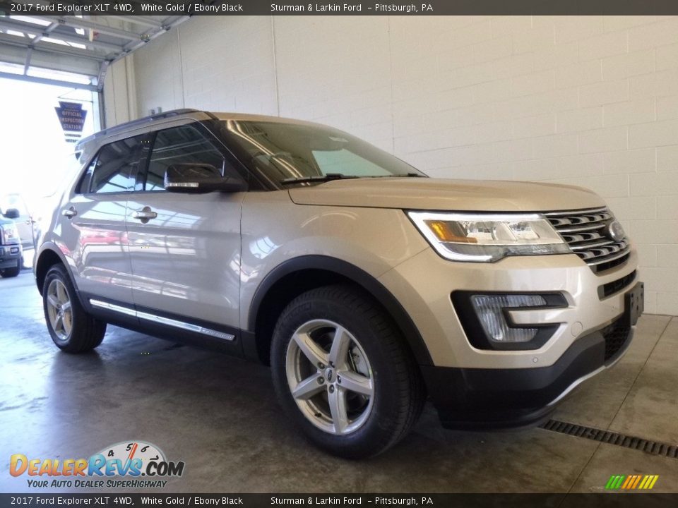 2017 Ford Explorer XLT 4WD White Gold / Ebony Black Photo #1