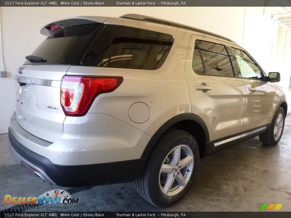 2017 Ford Explorer XLT 4WD White Gold / Ebony Black Photo #2