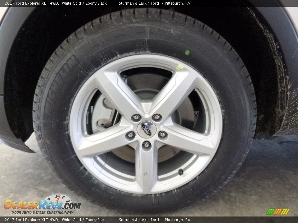 2017 Ford Explorer XLT 4WD White Gold / Ebony Black Photo #6