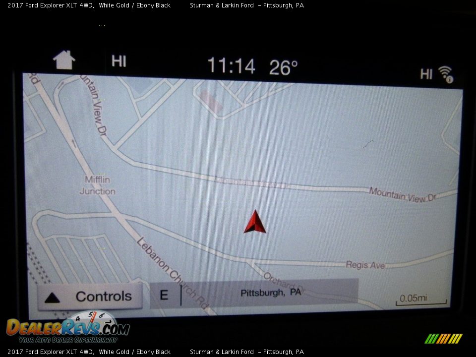 2017 Ford Explorer XLT 4WD White Gold / Ebony Black Photo #13