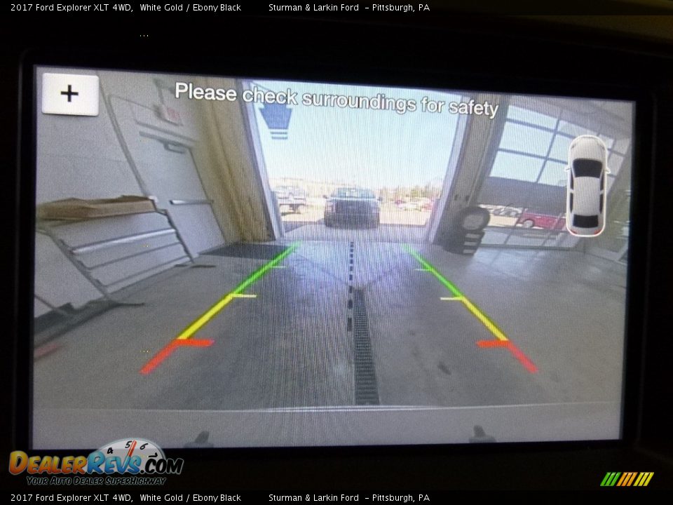 2017 Ford Explorer XLT 4WD White Gold / Ebony Black Photo #14
