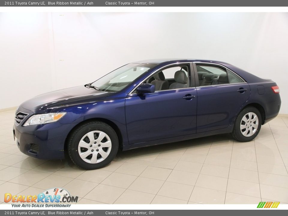 2011 Toyota Camry LE Blue Ribbon Metallic / Ash Photo #3