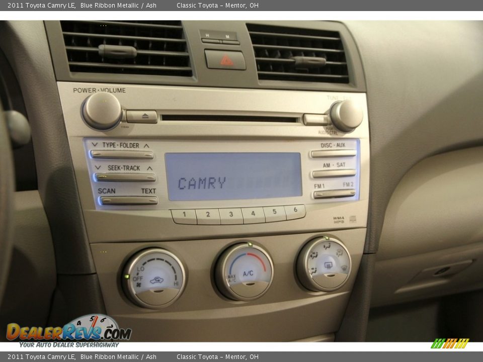 2011 Toyota Camry LE Blue Ribbon Metallic / Ash Photo #8