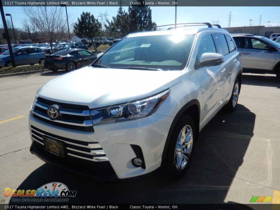 2017 Toyota Highlander Limited AWD Blizzard White Pearl / Black Photo #1