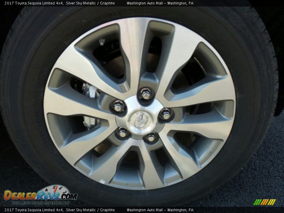 2017 Toyota Sequoia Limited 4x4 Silver Sky Metallic / Graphite Photo #3