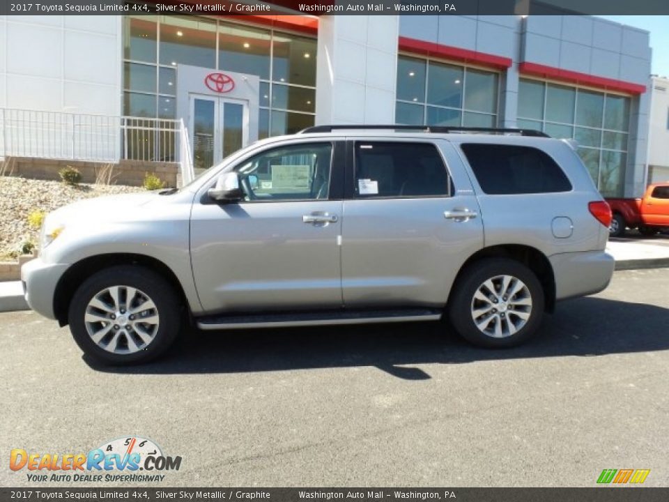2017 Toyota Sequoia Limited 4x4 Silver Sky Metallic / Graphite Photo #6