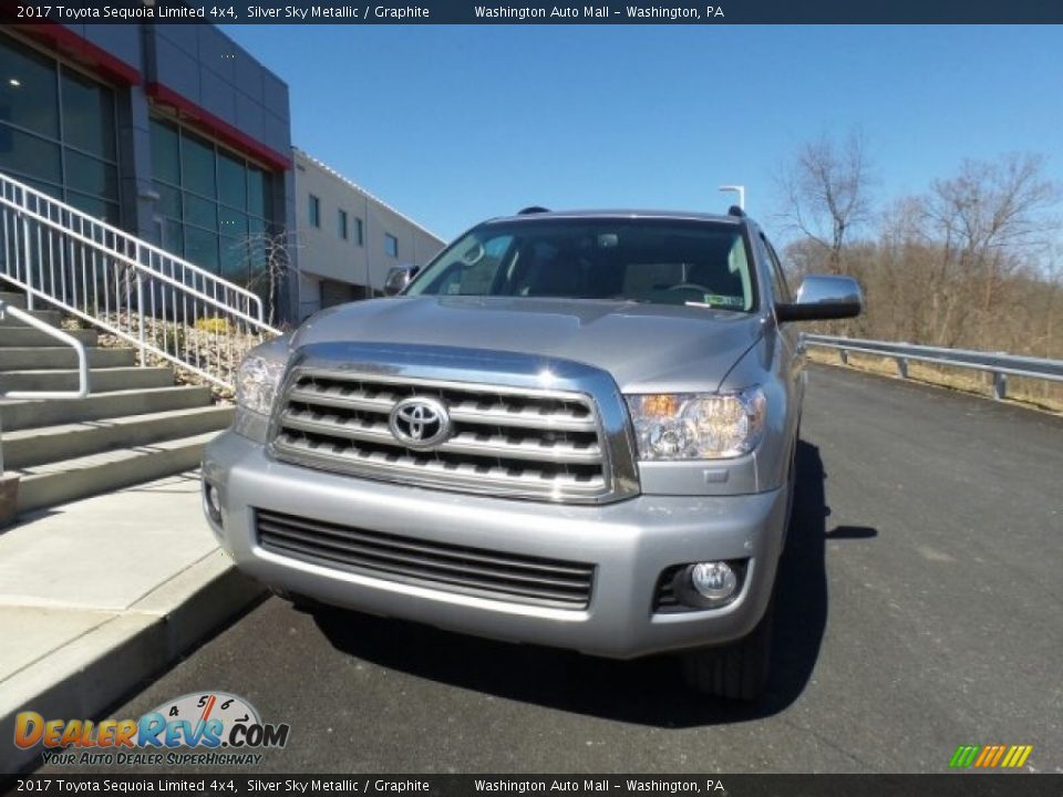 2017 Toyota Sequoia Limited 4x4 Silver Sky Metallic / Graphite Photo #7