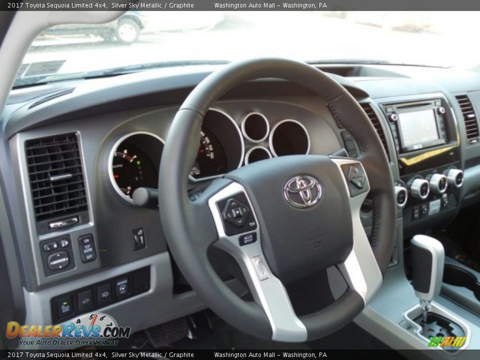 2017 Toyota Sequoia Limited 4x4 Silver Sky Metallic / Graphite Photo #9