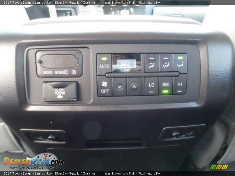 2017 Toyota Sequoia Limited 4x4 Silver Sky Metallic / Graphite Photo #12