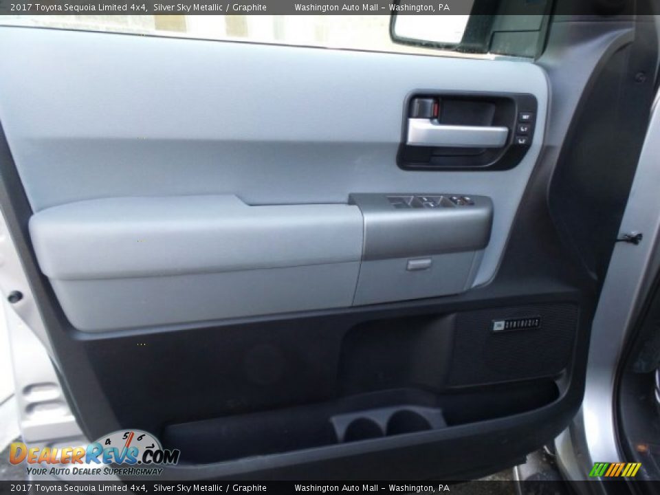 2017 Toyota Sequoia Limited 4x4 Silver Sky Metallic / Graphite Photo #16