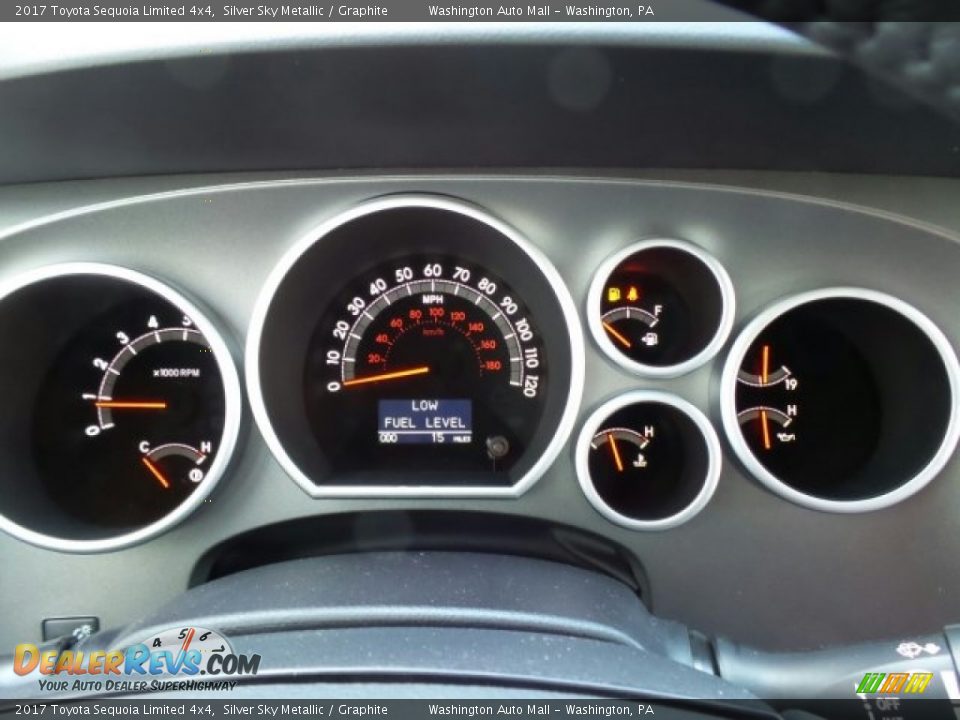 2017 Toyota Sequoia Limited 4x4 Silver Sky Metallic / Graphite Photo #21