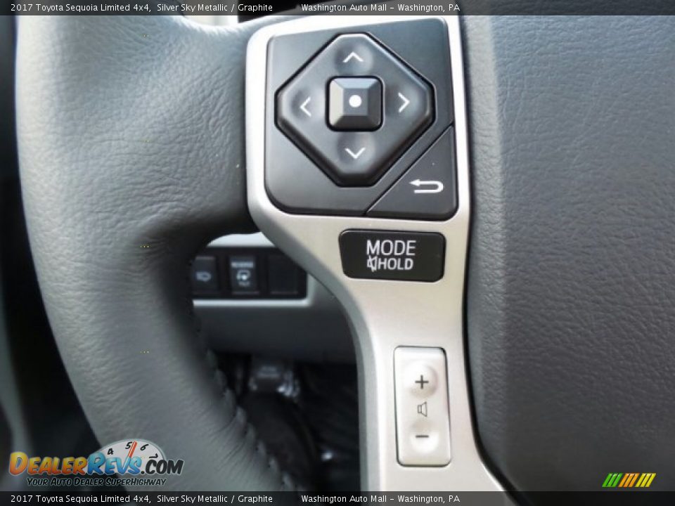 2017 Toyota Sequoia Limited 4x4 Silver Sky Metallic / Graphite Photo #22