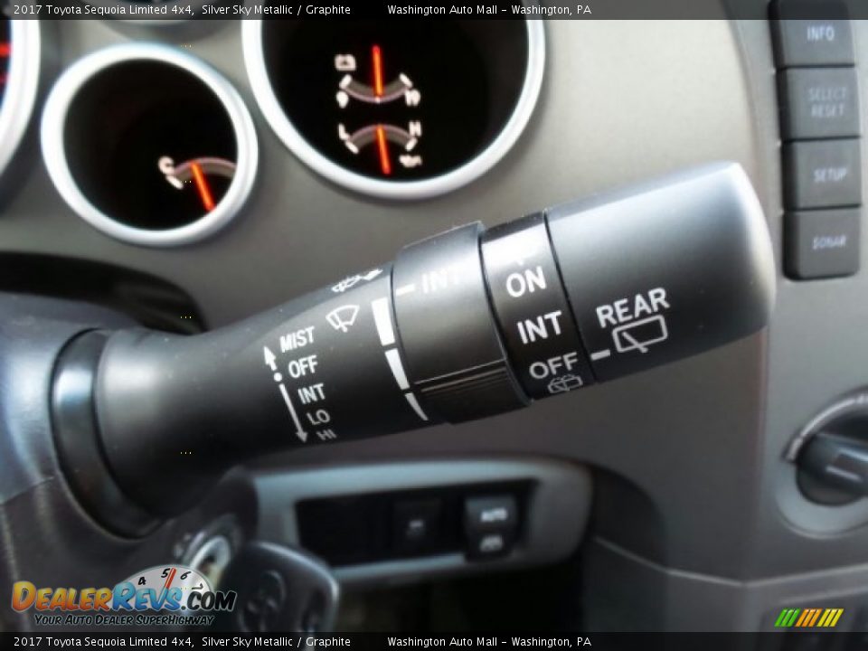 2017 Toyota Sequoia Limited 4x4 Silver Sky Metallic / Graphite Photo #25