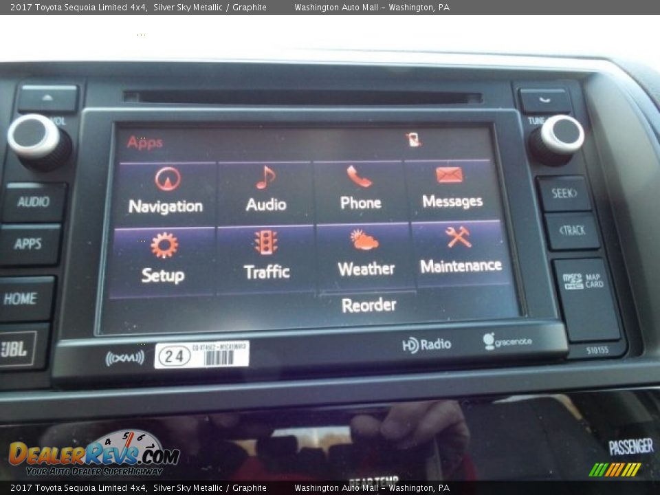 2017 Toyota Sequoia Limited 4x4 Silver Sky Metallic / Graphite Photo #27