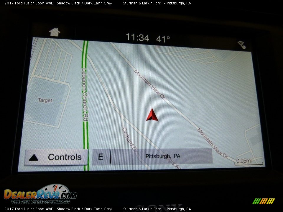 2017 Ford Fusion Sport AWD Shadow Black / Dark Earth Grey Photo #13