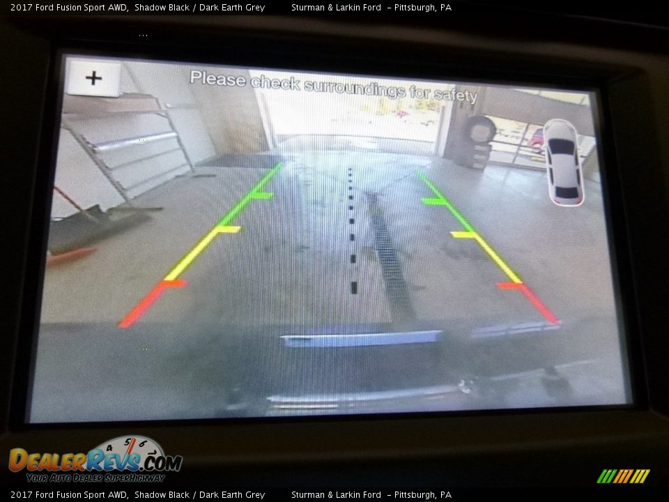 2017 Ford Fusion Sport AWD Shadow Black / Dark Earth Grey Photo #14