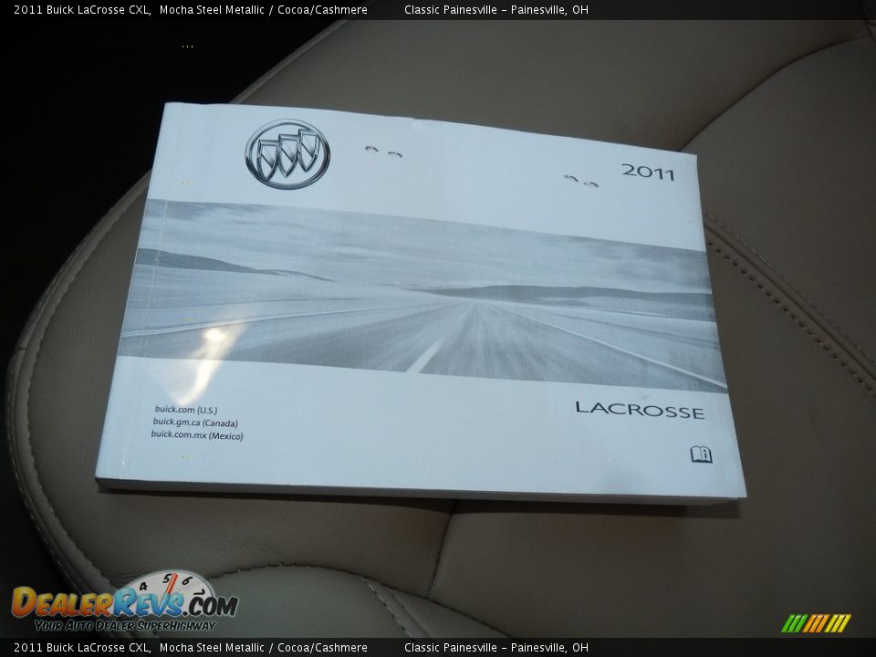2011 Buick LaCrosse CXL Mocha Steel Metallic / Cocoa/Cashmere Photo #16