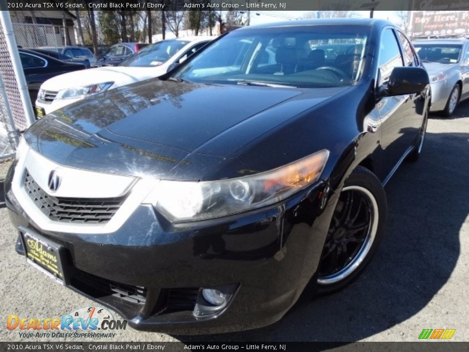 2010 Acura TSX V6 Sedan Crystal Black Pearl / Ebony Photo #1