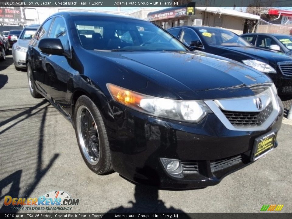 2010 Acura TSX V6 Sedan Crystal Black Pearl / Ebony Photo #3