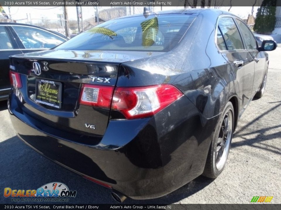 2010 Acura TSX V6 Sedan Crystal Black Pearl / Ebony Photo #4