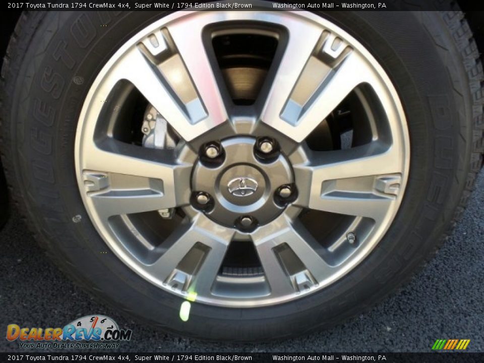 2017 Toyota Tundra 1794 CrewMax 4x4 Super White / 1794 Edition Black/Brown Photo #3