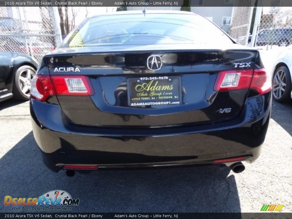 2010 Acura TSX V6 Sedan Crystal Black Pearl / Ebony Photo #5