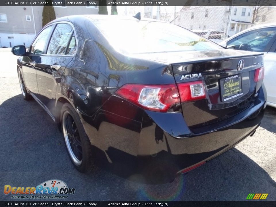 2010 Acura TSX V6 Sedan Crystal Black Pearl / Ebony Photo #6