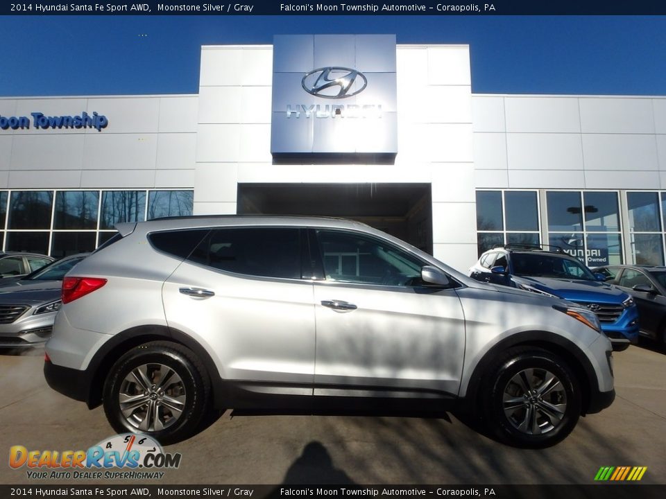 2014 Hyundai Santa Fe Sport AWD Moonstone Silver / Gray Photo #1