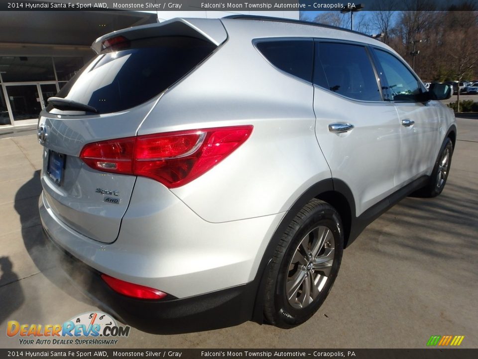 2014 Hyundai Santa Fe Sport AWD Moonstone Silver / Gray Photo #2