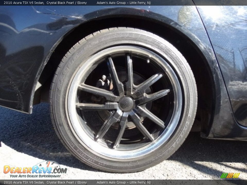 2010 Acura TSX V6 Sedan Crystal Black Pearl / Ebony Photo #9