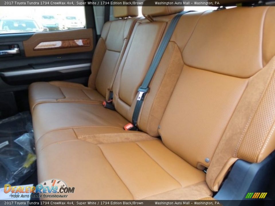 Rear Seat of 2017 Toyota Tundra 1794 CrewMax 4x4 Photo #13