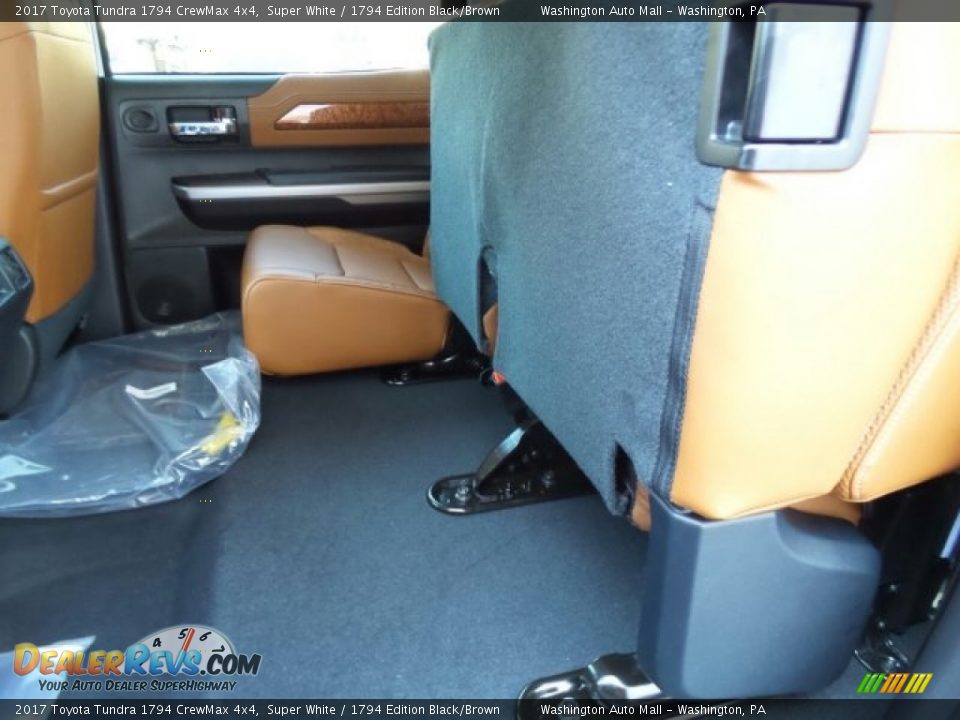 Rear Seat of 2017 Toyota Tundra 1794 CrewMax 4x4 Photo #14