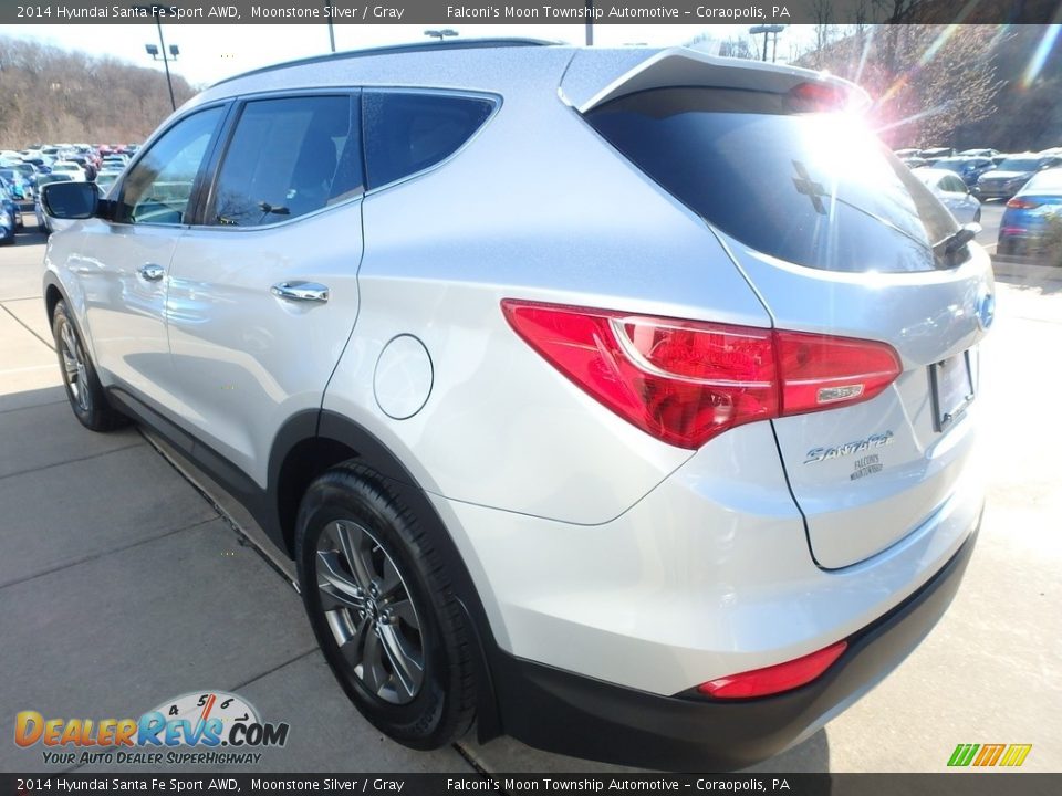 2014 Hyundai Santa Fe Sport AWD Moonstone Silver / Gray Photo #5
