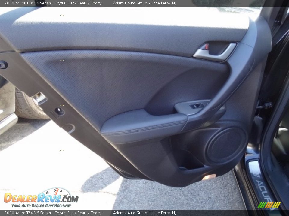 2010 Acura TSX V6 Sedan Crystal Black Pearl / Ebony Photo #15