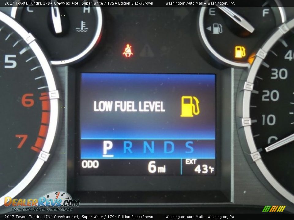2017 Toyota Tundra 1794 CrewMax 4x4 Super White / 1794 Edition Black/Brown Photo #19