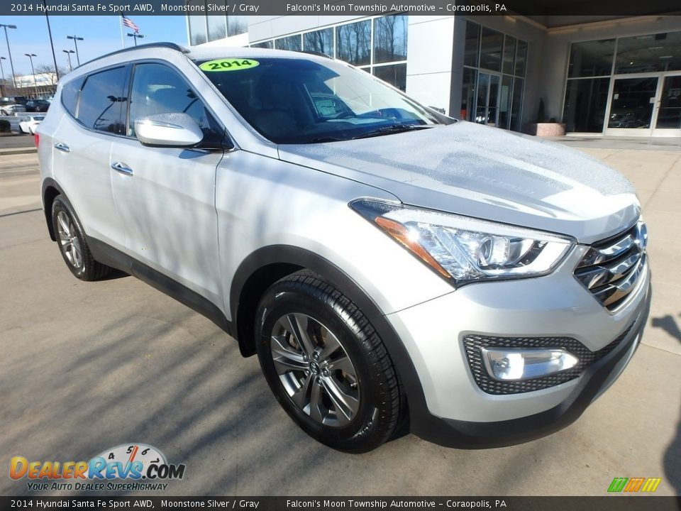 2014 Hyundai Santa Fe Sport AWD Moonstone Silver / Gray Photo #9