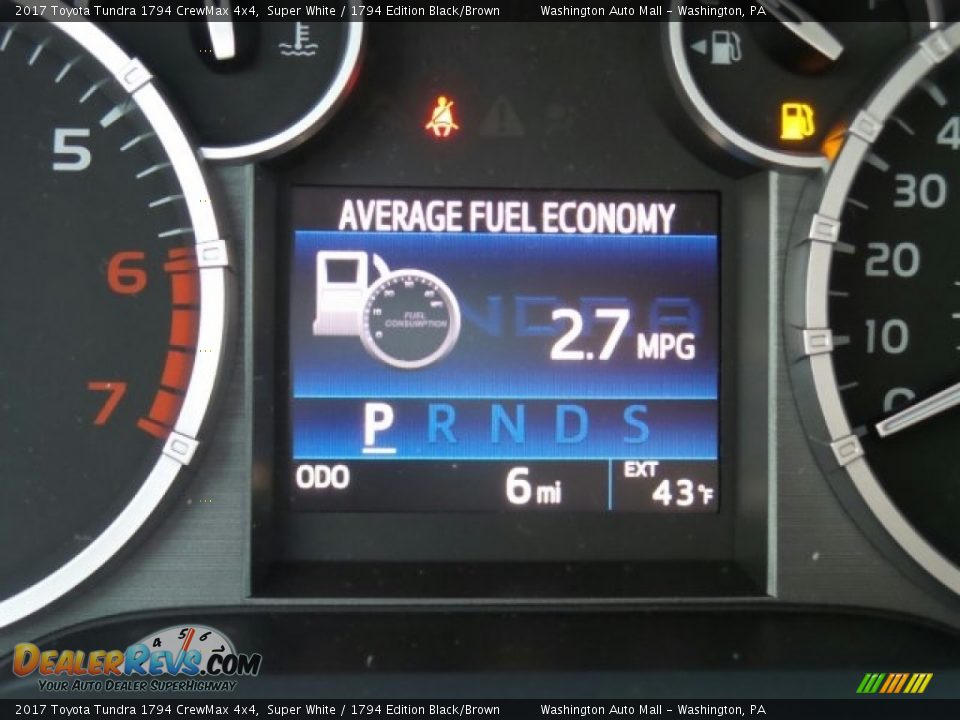 2017 Toyota Tundra 1794 CrewMax 4x4 Super White / 1794 Edition Black/Brown Photo #20