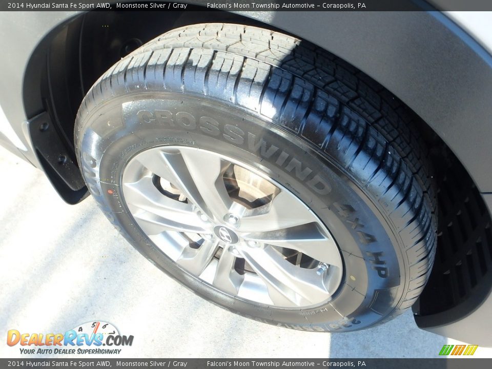 2014 Hyundai Santa Fe Sport AWD Moonstone Silver / Gray Photo #10