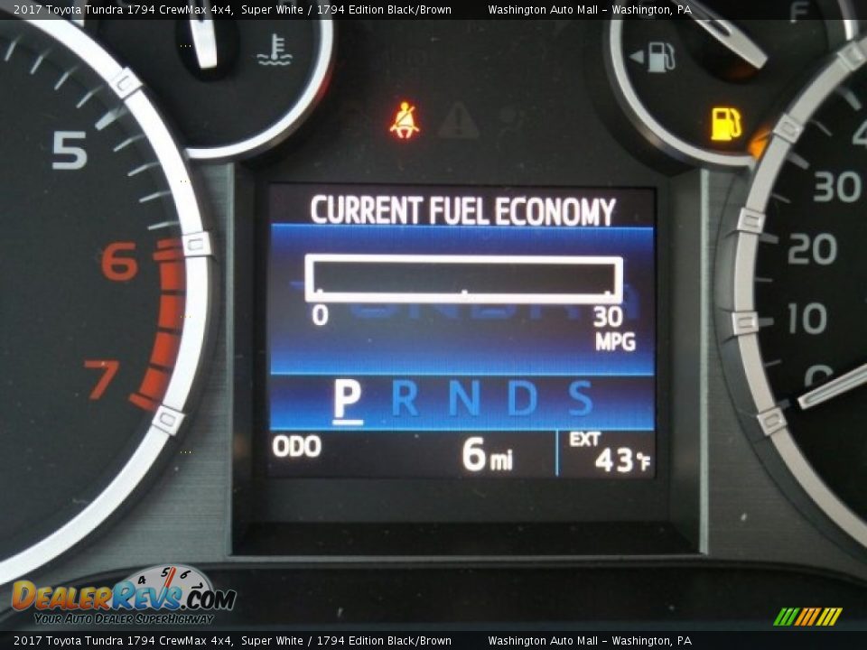 2017 Toyota Tundra 1794 CrewMax 4x4 Super White / 1794 Edition Black/Brown Photo #21