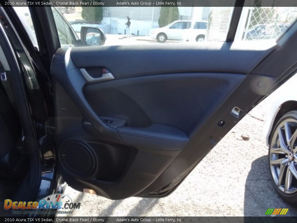 2010 Acura TSX V6 Sedan Crystal Black Pearl / Ebony Photo #17
