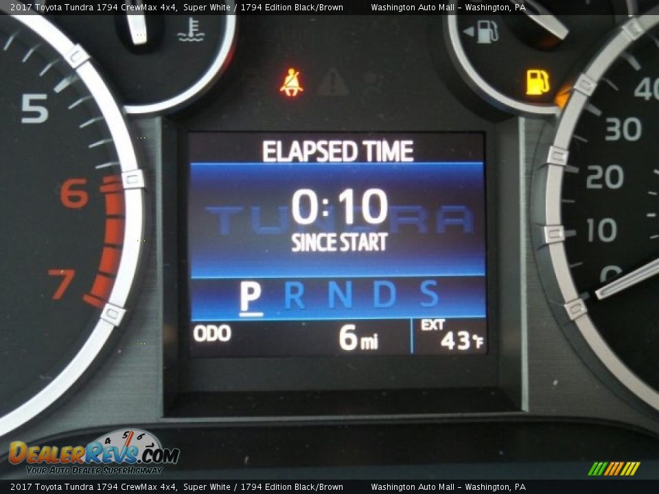 2017 Toyota Tundra 1794 CrewMax 4x4 Super White / 1794 Edition Black/Brown Photo #23