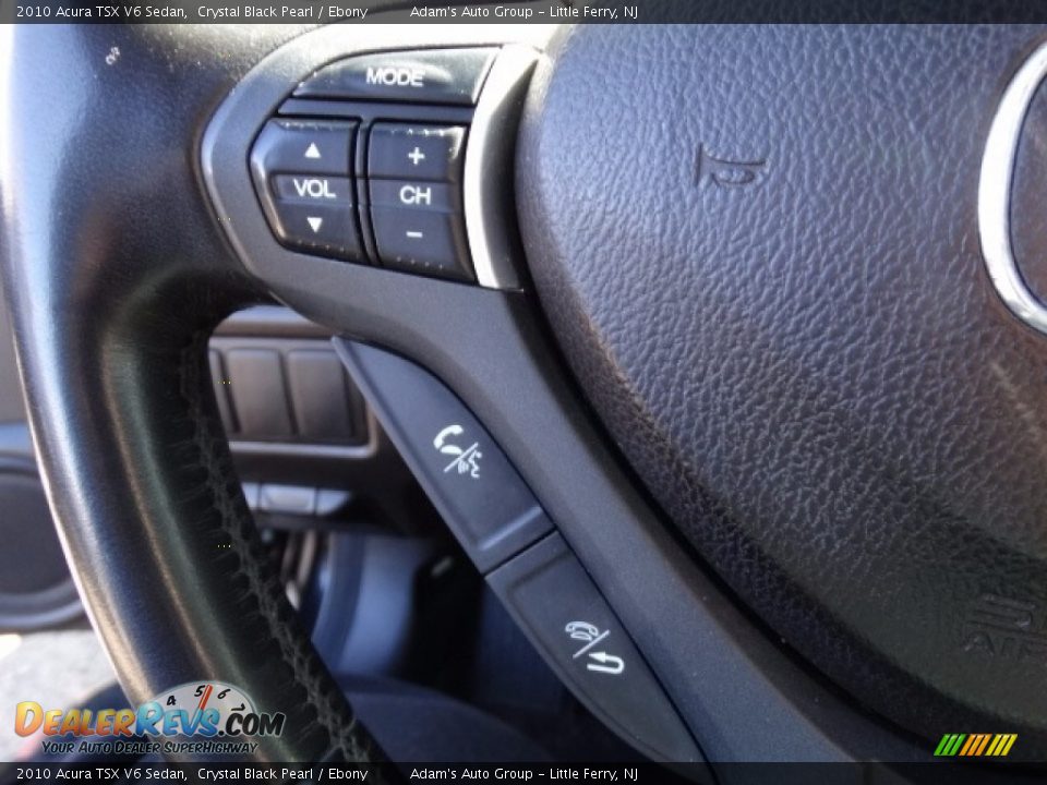 2010 Acura TSX V6 Sedan Crystal Black Pearl / Ebony Photo #24