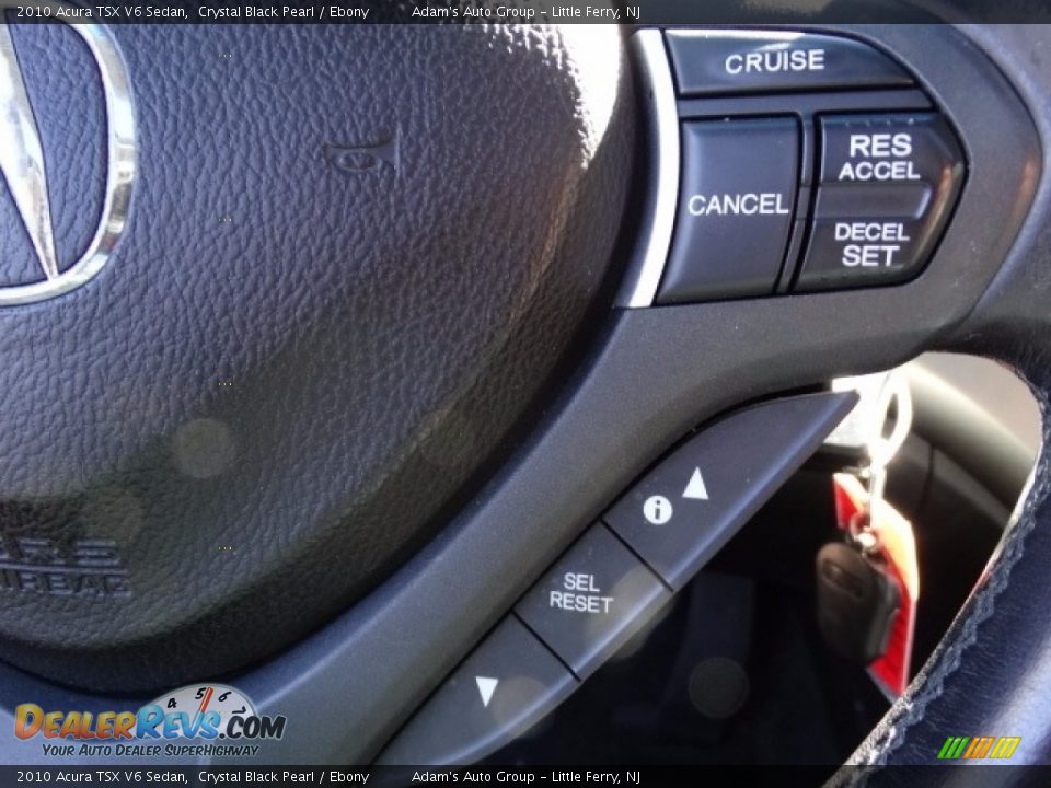 2010 Acura TSX V6 Sedan Crystal Black Pearl / Ebony Photo #25