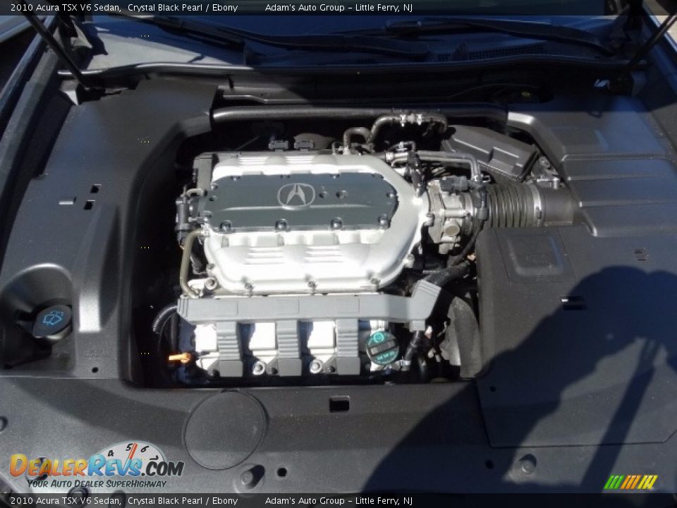 2010 Acura TSX V6 Sedan Crystal Black Pearl / Ebony Photo #35