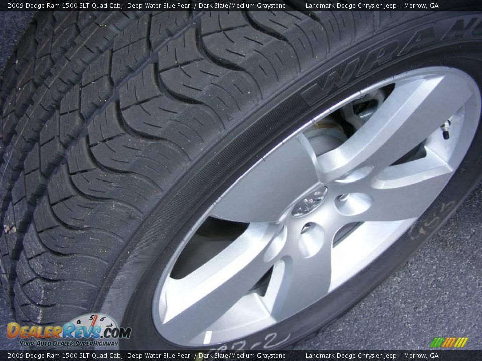 2009 Dodge Ram 1500 SLT Quad Cab Deep Water Blue Pearl / Dark Slate/Medium Graystone Photo #12